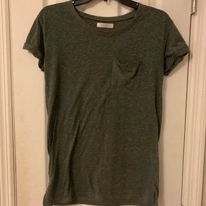 Basic green T-shirt.
